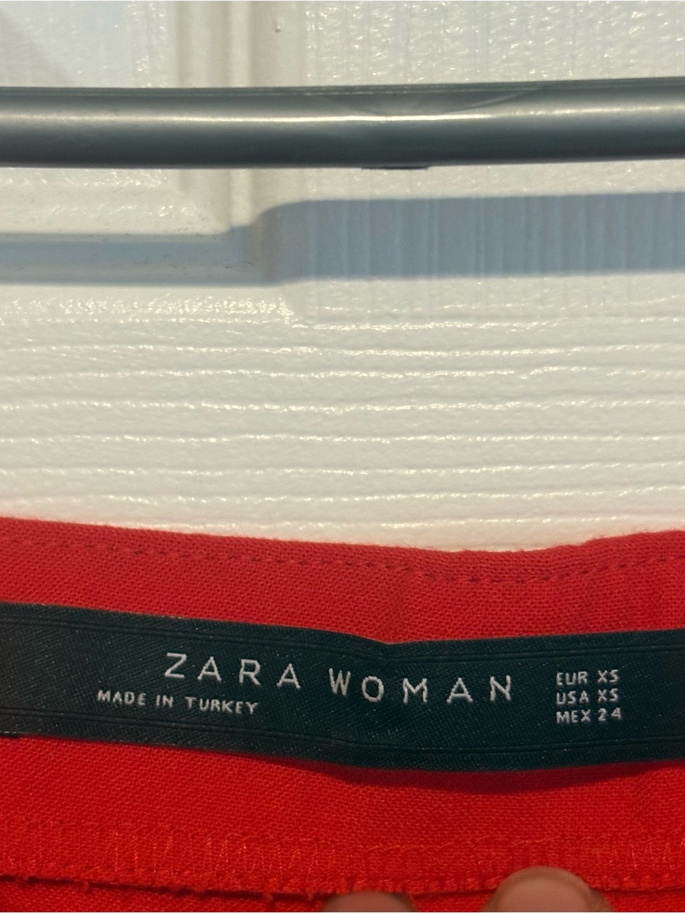 Zara Off-Shoulder Red Midi Dress - Picture 3 of 3